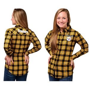 Pittsburgh Steelers Plaid Shirt - Size Medium